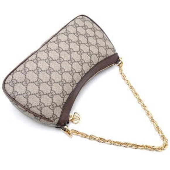 Gucci Handbag Ophidia GG Supreme Canvas Leather Beige Ebony - Picture 4 of 9